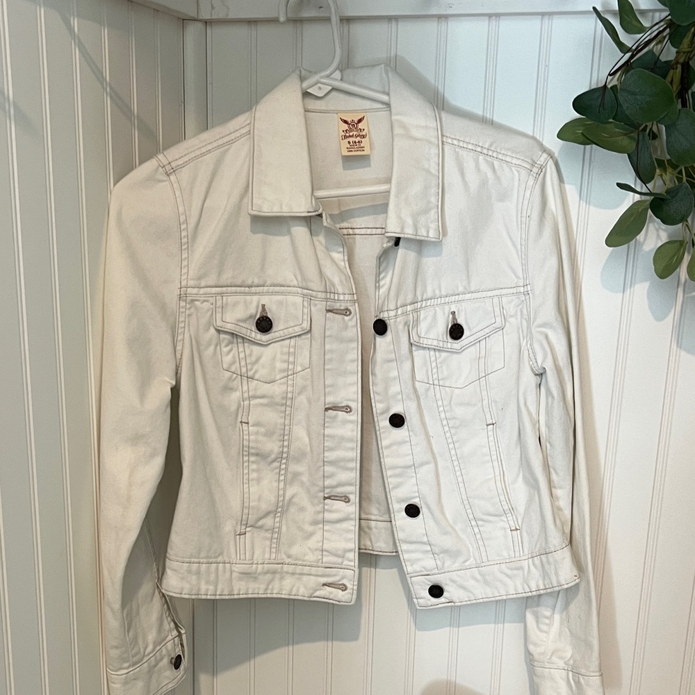 Faded Glory Off-White Denim Jacket